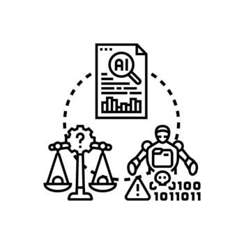artificial inteligencia validando datos exactitud y integridad vector