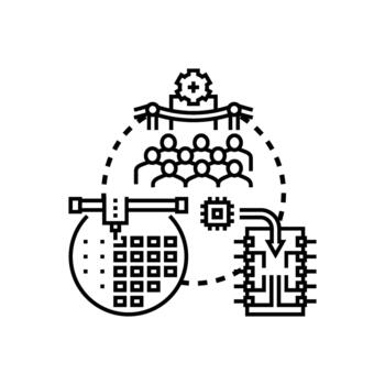 Prompt engineering developing artificial intelligence models concept vector