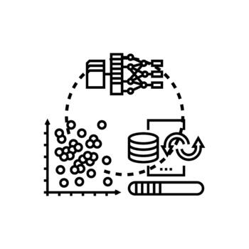 analizando dispersado conjunto de datos componentes para datos Procesando vector