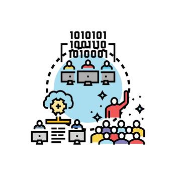 colaborativo codificación caja de herramientas ayudando software desarrollo equipo vector