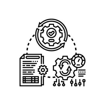 Operacional proceso desarrollo mejoramiento planificación actuación vector