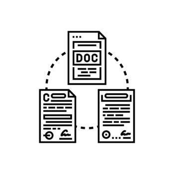 Electronic document signing process with multiple fields vector