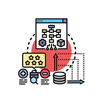 sistema especificaciones actuación visualización concepto vector