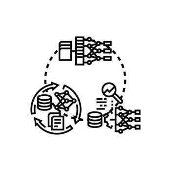 Machine learning model fitting process calibrating data vector