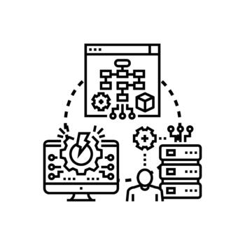 sistema notificaciones indicando error y datos Procesando vector
