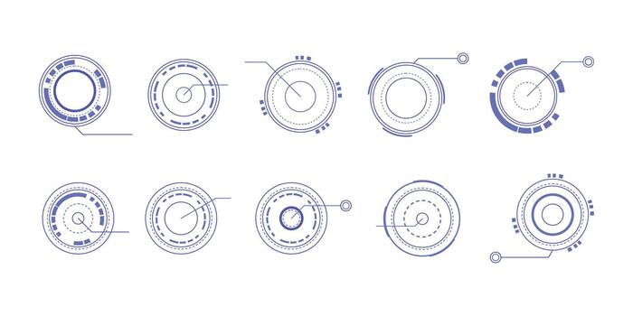 Futuristic Interface Circle vector