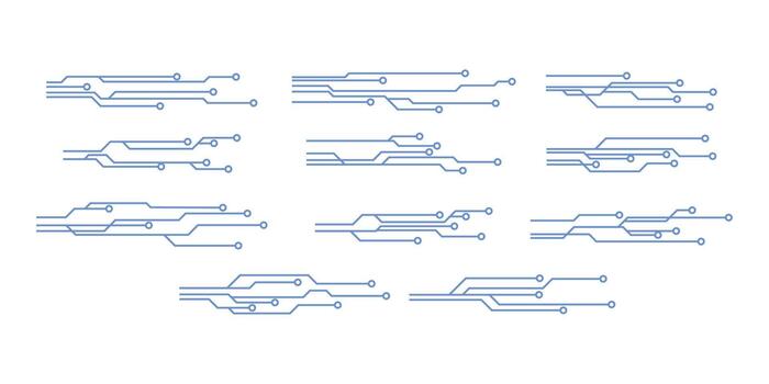 Tech Line Element vector