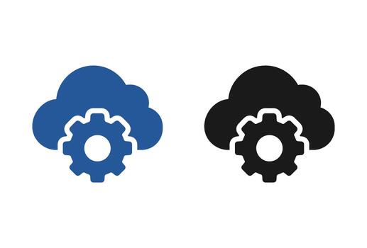 nube informática y nube informática logo vector