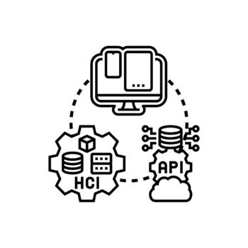 Versatile range capability connecting multiple technology components vector
