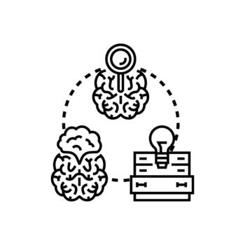 Imaginative thinking developing creative problem solving pack ideas vector
