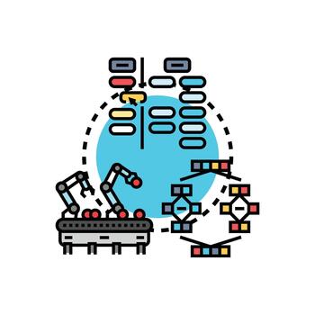 burbuja ordenar simplificado formación datos algoritmo concepto ilustrando vector