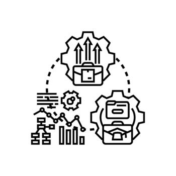 Business roadmap development path optimizing strategy vector