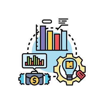 flujo de trabajo diagramación proceso formas desarrollando estrategia negocio solución vector