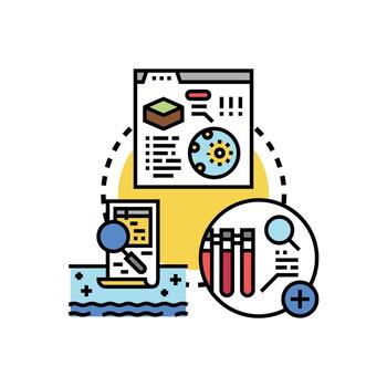 Modified proctor maximum dry density test concept illustration vector