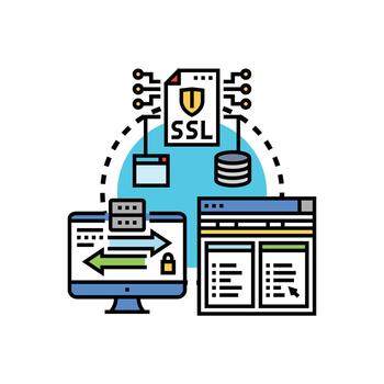 Secure data origin via https protocol connection vector