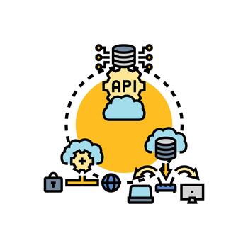 devops formas automatización nube informática servicios concepto vector