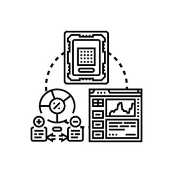 UPC carga de trabajo Procesando analizando formas sistema actuación concepto vector
