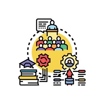 individualizado educación plan desarrollo proceso rango concepto vector