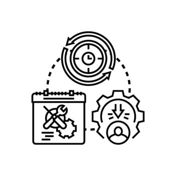Work efficiency evaluation process with performance variety optimization vector