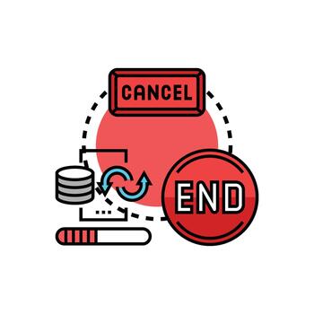 Sql database operations icon managing data changes variants vector