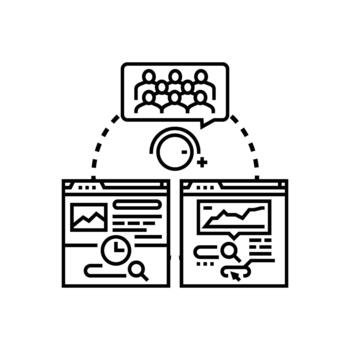 sensible algoritmo adaptación en línea contenido para los usuarios vector