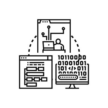 multipack Class based programming paradigm for software development vector