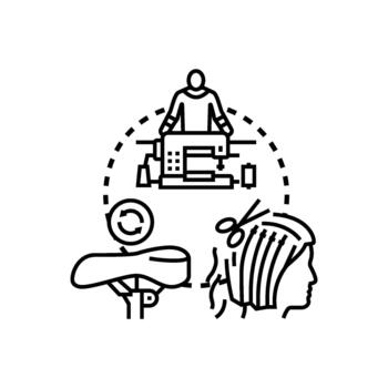 Applying modifications optimizing looks customization process developing tailoring series vector