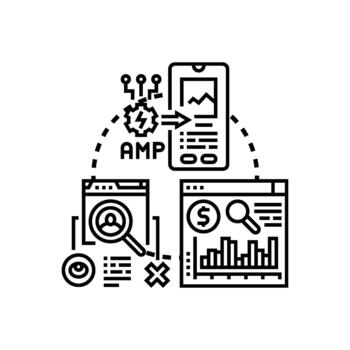 Website range conversion designs boosting strategy developing process vector