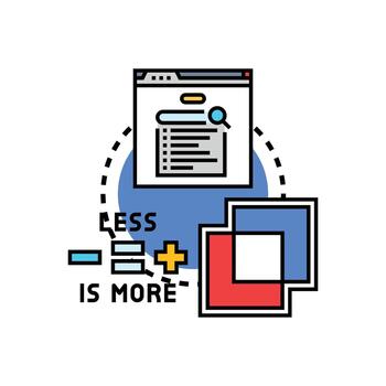 multipack Minimal web application concept efficient software development vector