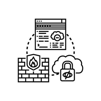 Protected cloud application login secure access data range vector
