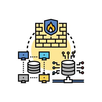 Computer network administration multistyle managing data security system vector