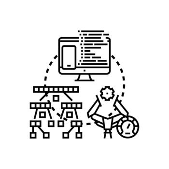 bajo nivel programación desarrollo. creando paquete múltiple sistema arquitectura vector