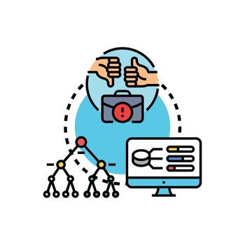 datos impulsado decisión simplificado haciendo proceso análisis vector