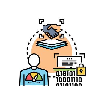 Authenticated https concepts handshake protocol establishing secure data connection vector