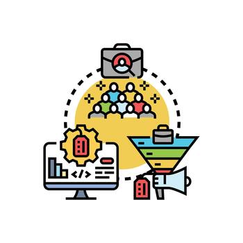 Recruiting software engineers for developing technology projects multipack vector