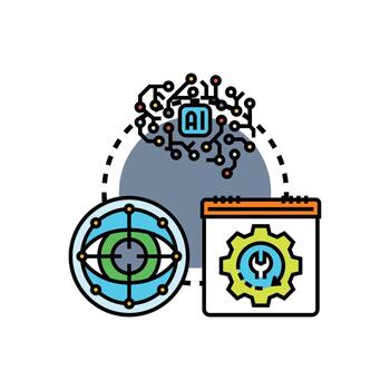 analítico inteligencia Procesando datos visualización mejoramiento concepto. variedad vector