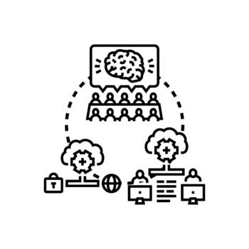 Mission oriented. design process range developing strategy creativity vector