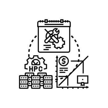 UPC carga de trabajo gerente alto diseños actuación informática vector