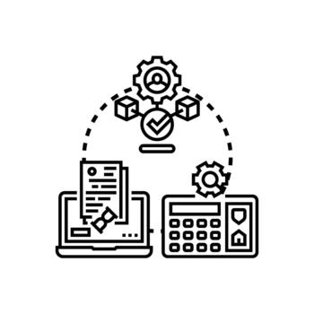local sistema validación proceso multiestilo revisión de cuentas datos seguridad vector