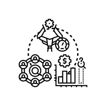 Streamlining business operations forms workflow optimization vector