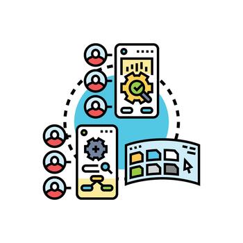 variantes usuario experiencia optimizando proceso móvil solicitud desarrollo vector