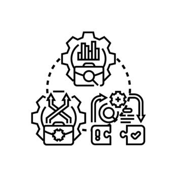 Business process workflow system simplified development optimization vector