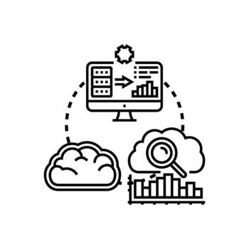 End user service. layer system data processing vector