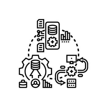 integrado datos plataforma estructurando analizando estilos información vector