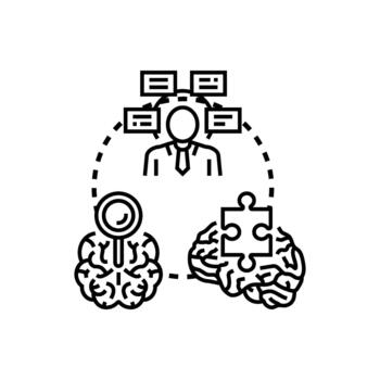 Creative problem range solving process finding developing multipack innovative solutions vector