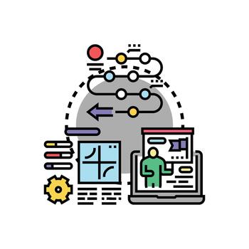 Plan implementation steps variations creating workflow strategy roadmap range vector