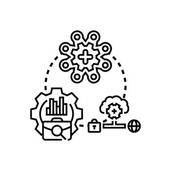 Object oriented designs design principles. software development vector