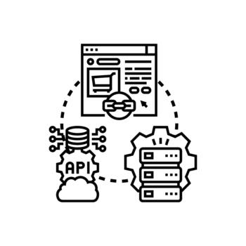 servidor datos diversidad. enlace programación conectando web solicitud con base de datos vector