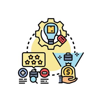 solicitud marco de referencia desarrollando conjunto de estilos concepto diseños proceso vector