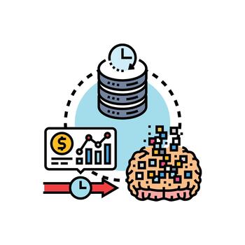continuo corriente perspectivas. desarrollando datos análisis y inteligente Procesando vector